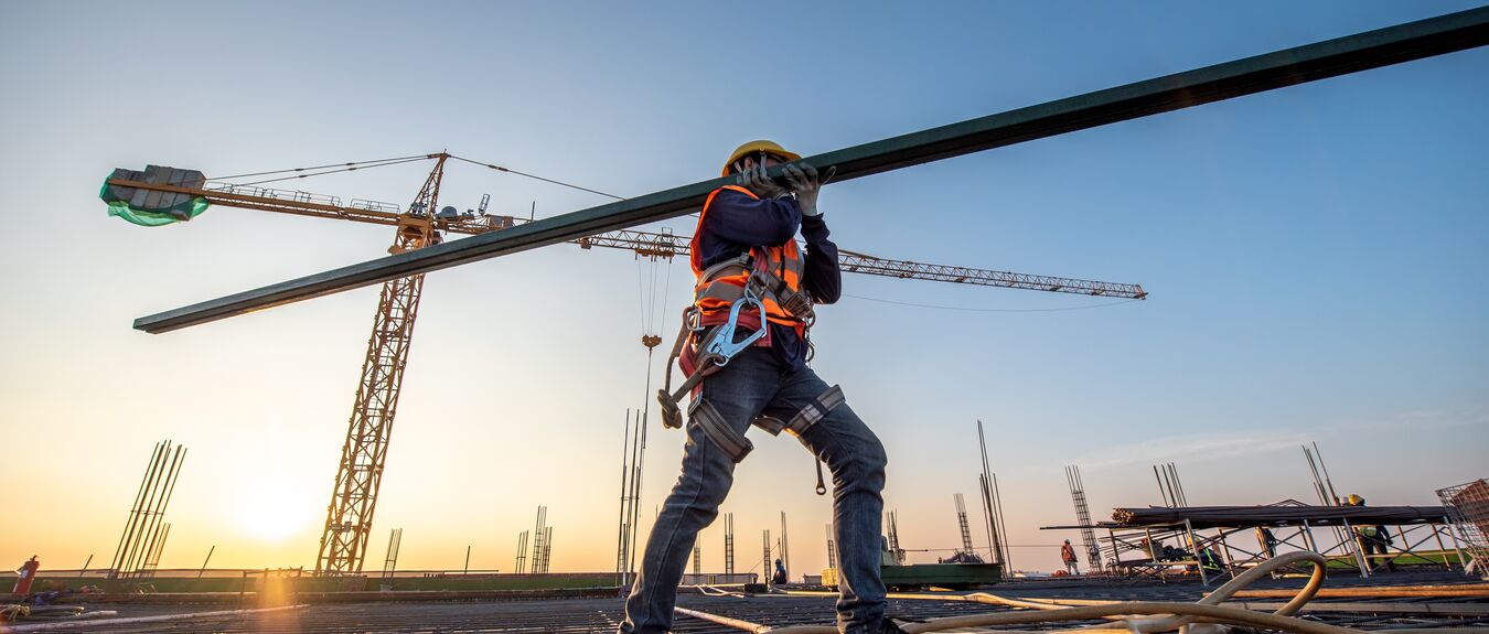 Construction Site, Construction Worker, Crane