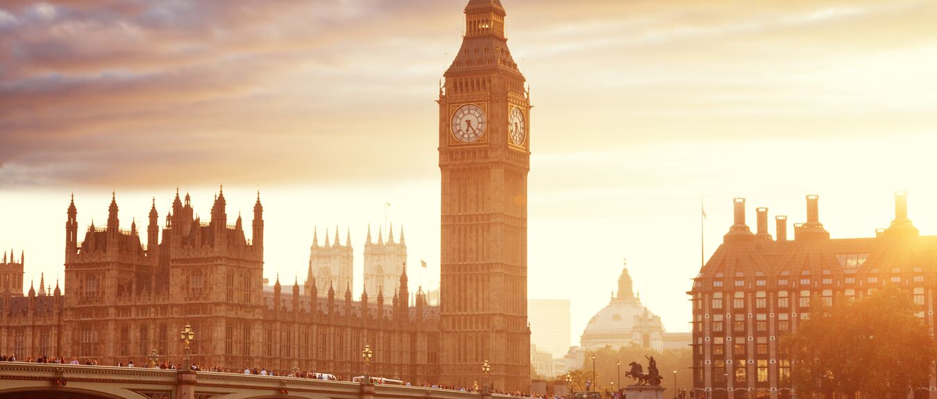 Big Ben Westminster, London, UK Sunset